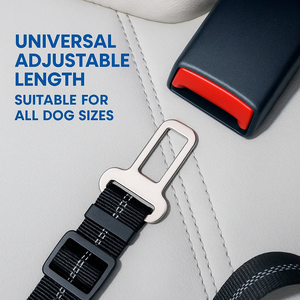 SafeRide Adjustable Dog Seat Belt