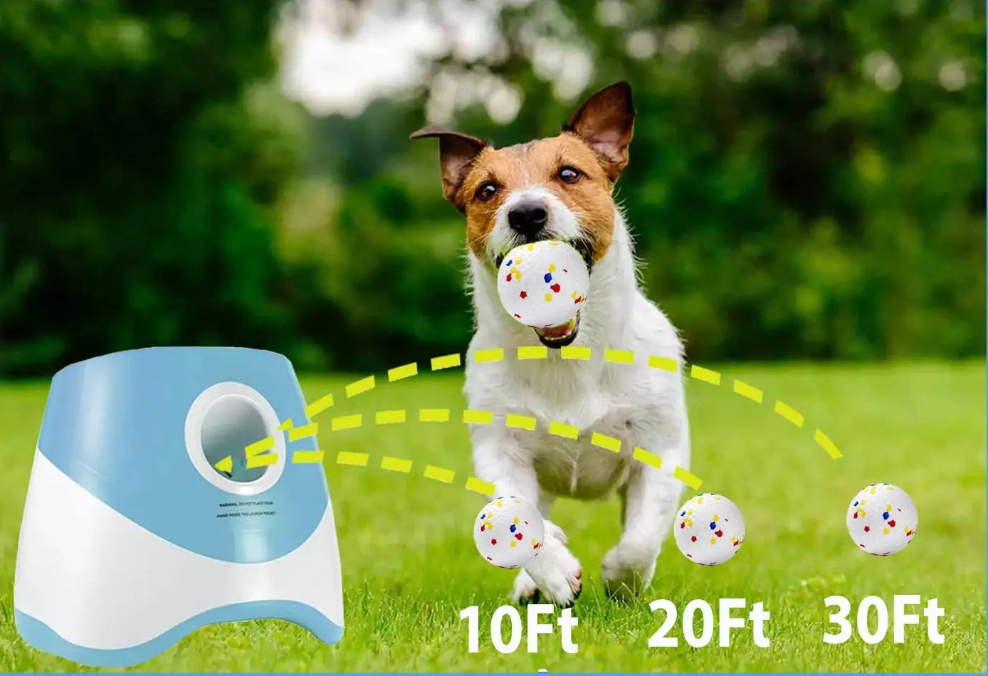 Lanzapelotas Automático para Perros