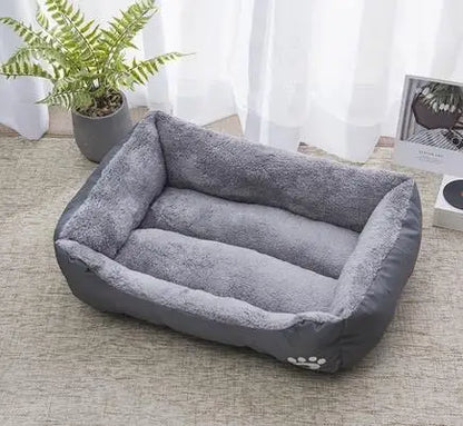 Cama de Felpa Grande para Perros y Gatos
