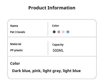 Comedero y Bebedero 3 en 1 para Mascotas