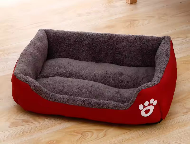 Cama de Felpa Grande para Perros y Gatos