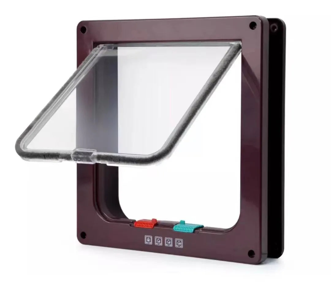 Puerta para Mascotas con Cierre de Seguridad de 4 Vías