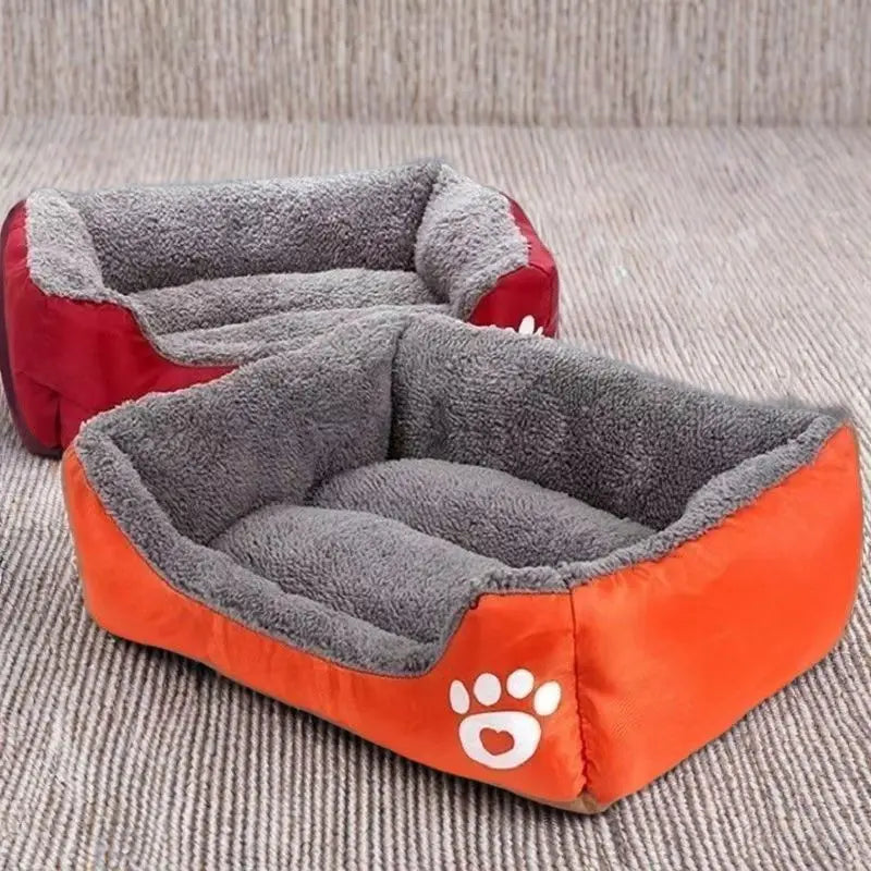 Cama de Felpa Grande para Perros y Gatos