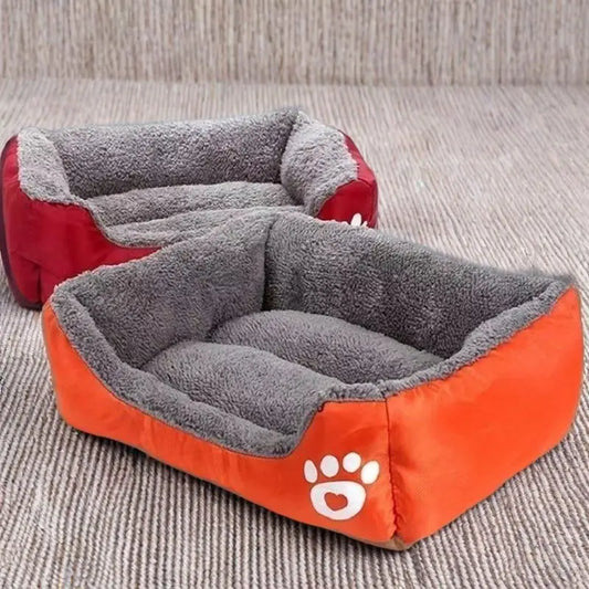 Cama de Felpa Grande para Perros y Gatos