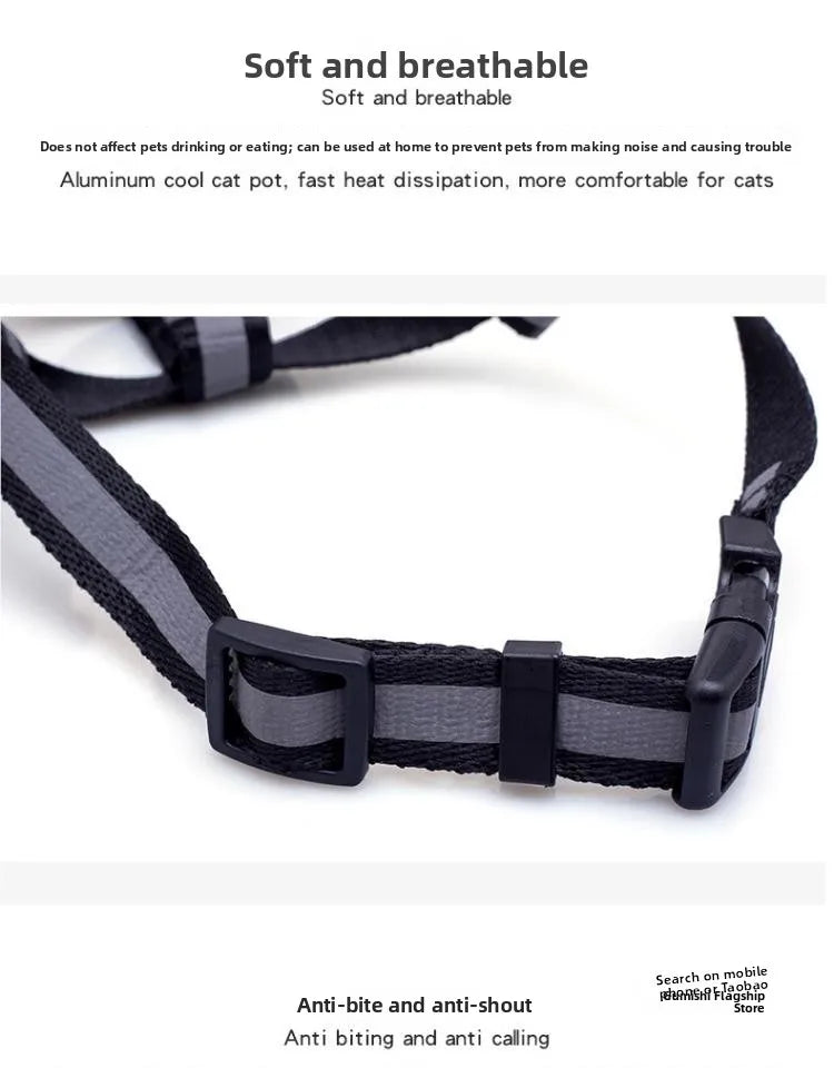 Bozal Reflectante Antimordeduras para Perros