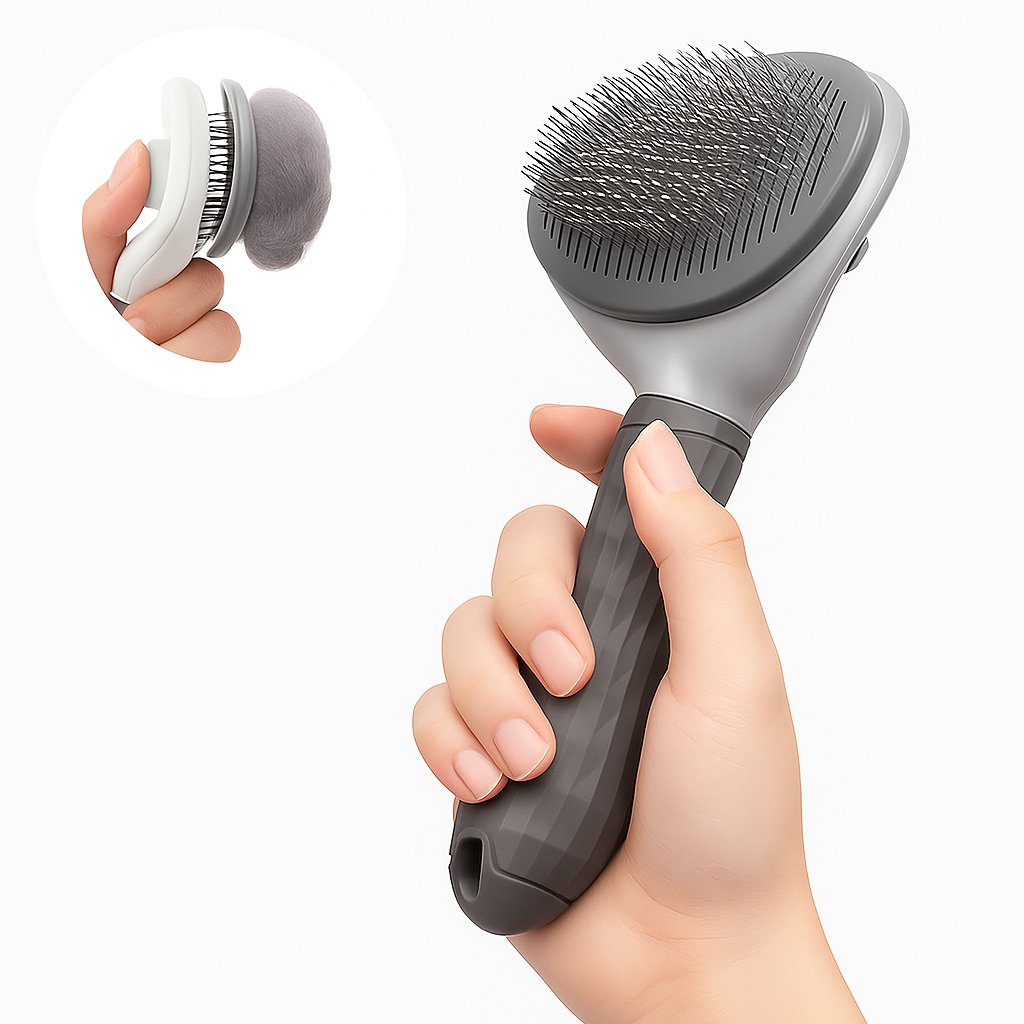 GroomEase Self-Cleaning Brush