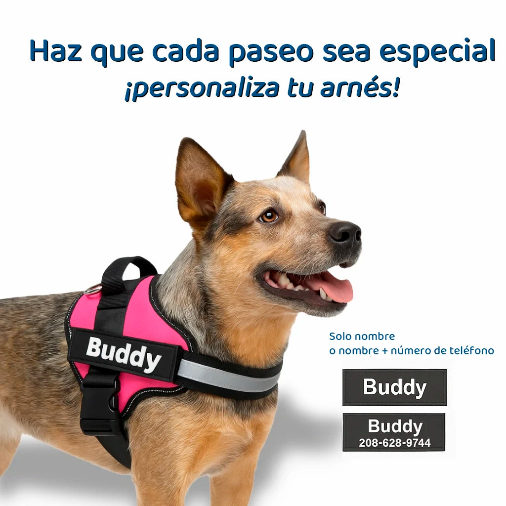 Arnés Antitirones con Nombre para Perros