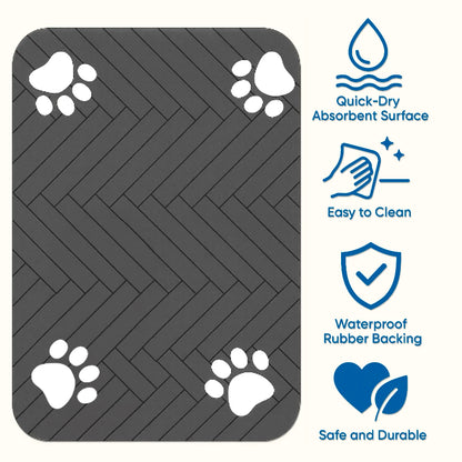AbsorbEase Pet Feeding Mat – No More Messy Meals!