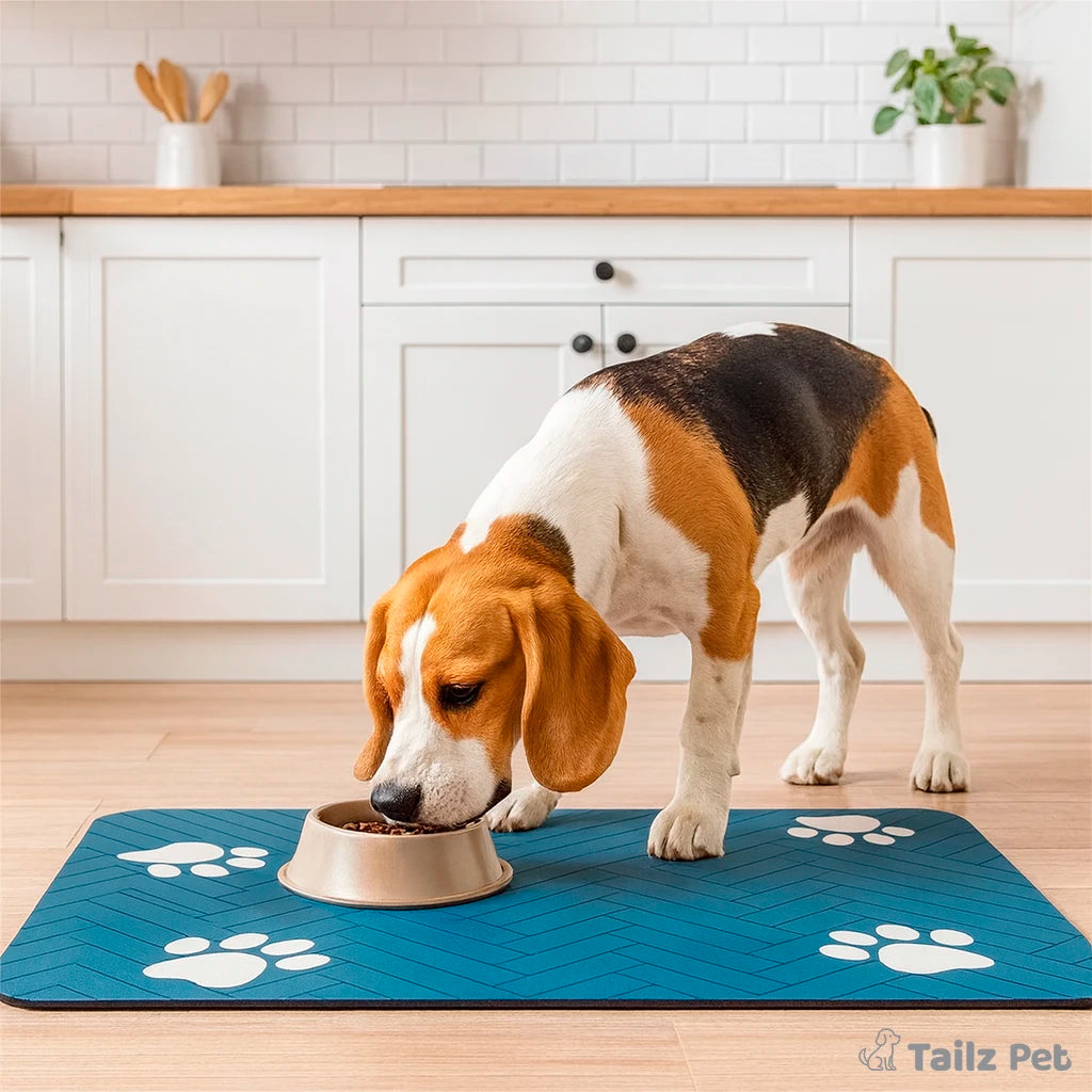 AbsorbEase Pet Feeding Mat – No More Messy Meals!